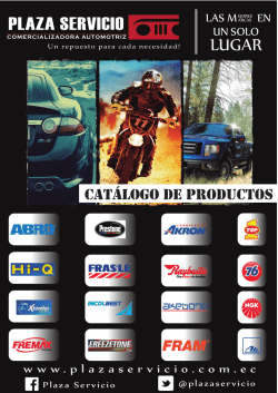 cat&Aacute;logo de productos