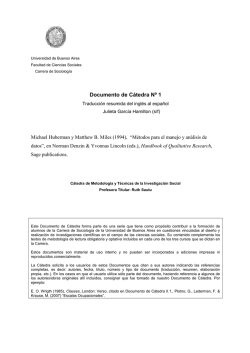 METODOS PARA EL MANEJO Y AN&Aacute;LISIS DE DATOS