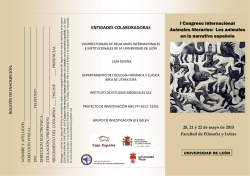 Programa Congreso Animales Literarios