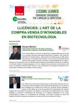 llic&egrave;ncies: l`art de la compra-venda d`intangibles en