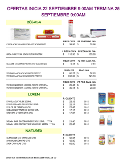 Ofertas vigentes - Log&iacute;stica en Distribuci&oacute;n de Medicamentos