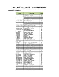 resultados que dan lugar a la fase de apelaciones