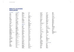 BERLITZ LOCATIONS WORLDWIDE