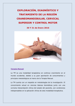 exploraci&oacute;n, diagn&oacute;stico y tratamiento de la regi&oacute;n