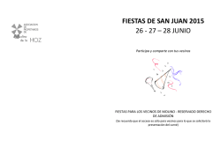 Programa de fiestas
