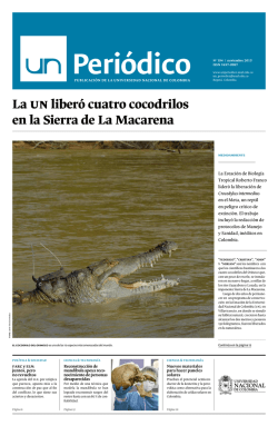 La un liber&oacute; cuatro cocodrilos en la Sierra de La
