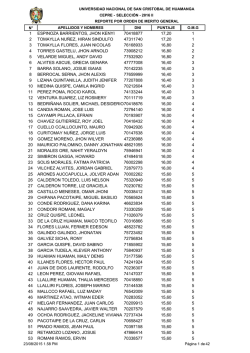 1 espinoza barrientos, jhon kenyi 17,20 70418877 1 2 tomaylla