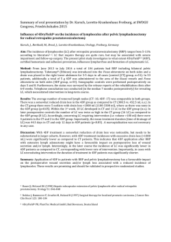 Summary of oral presentation by Dr. Karsch