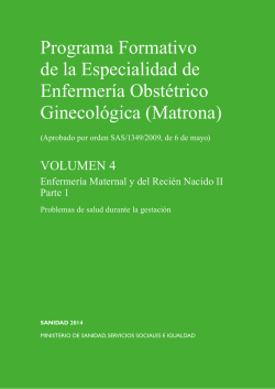 de la Especialidad de Enfermer&iacute;a Obst&eacute;trico