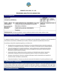 Estad&iacute;stica Inferencial - Modelo Educativo UISRAEL