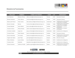Directorio de Funcionarios
