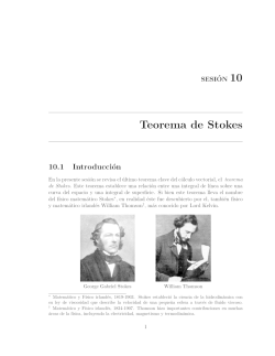 Teorema de Stokes - Universidad de Talca