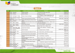 Sedes - Juntos por la Educaci&oacute;n