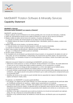 MetSMART Flotation Methodology