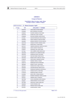 Especialidades 32 Ingl&eacute;s, 33 Franc&eacute;s y 37 Audici&oacute;n y lenguaje