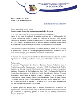 Se determina detenci&oacute;n preventiva para F&eacute;lix Becerra