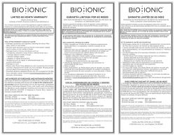 limited 60 month warranty garantie limit&eacute;e de 60 mois garant&iacute;a