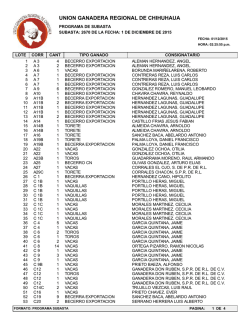 UNION GANADERA REGIONAL DE CHIHUHAUA