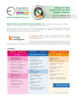 mexico`s main event for the new energy market