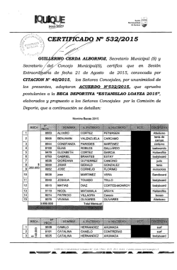 CERTIFICADO N&deg; 532/2015