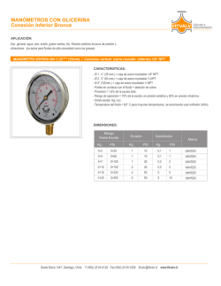MAN&Oacute;METROS CON GLICERINA Conexi&oacute;n Inferior Bronce