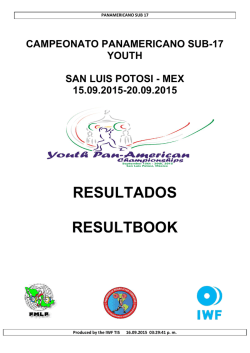 resultados panamericano sub-17