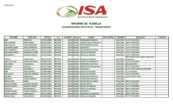 Planilla Colaboradores Transitorios(Eventuales)