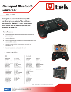 Gamepad Bluetooth universal