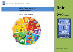 Nat. Science Unit 2 - Colegio La Asunci&oacute;n Granada