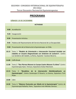 segundo congreso internacional de equinoterapia en chile