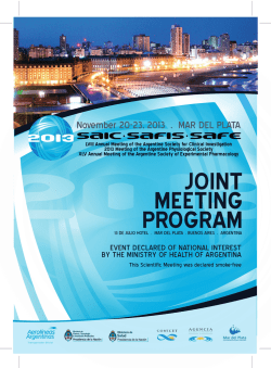 Final Program - saic - safis