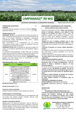 LIMPIAMAIZ&reg; 90 WG