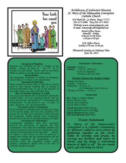 Archdiocese of Galveston Houston St. Mary of the Immaculate