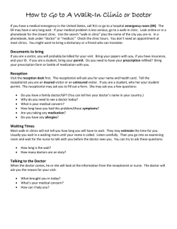 How to Go to A Walk-In Clinic or Doctor