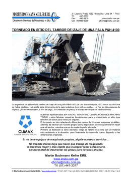 OS-09 Torneado Tambor de izaje Pala P&H