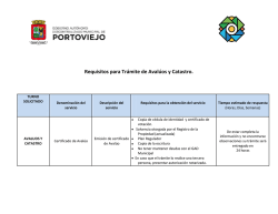 Avaluos Y Catastro - GAD Municipal del Cant&oacute;n Portoviejo