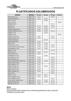4.2 TARIFA PLASTIFICADOS