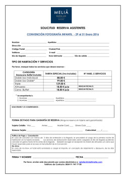 HOJA DE REGISTRO CONVENCI&Oacute;N FOTOGRAFIA 2016