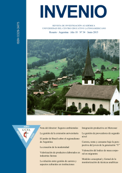 Revista Invenio N&deg; 34