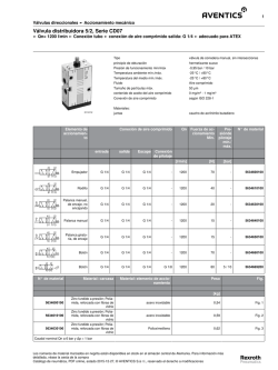 V&aacute;lvula distribuidora 5/2, Serie CD07