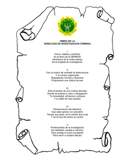 Bajar Letra del Himno Dirincri PNP