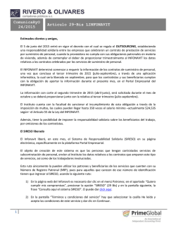 ComunicaRyO 24/2015 Articulo 29-Bis LINFONAVIT