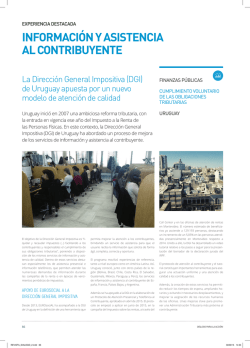 informaci&oacute;n y asistencia al contribuyente