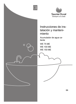 Instrucciones de ins- talaci&oacute;n y manteni- miento