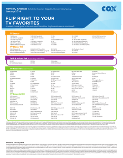 FLIP RIGHT TO YOUR TV FAVORITES