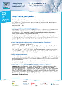 PDF programme - Bilbao Marine Energy Week
