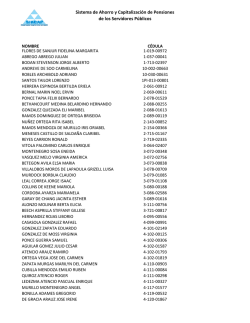Listado 47 - Sistema de Ahorro y Capitalizaci&oacute;n de Pensiones de