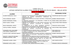 &Aacute;REA DE DIBUJO - Facultad de Bellas Artes