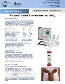 Ficha OMILEN Reconectadores TAVRIDA-Reles