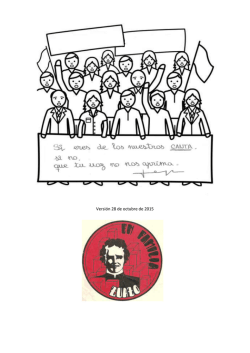 Versi&oacute;n 28 de octubre de 2015